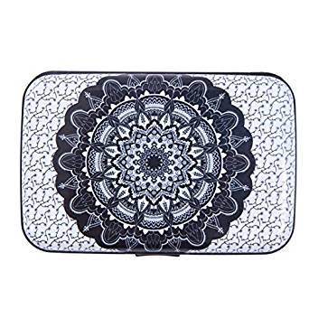 RFID Blocking case-HDE-White and Black and Mandala RFID Blocking case-HDE-White and Black and Mandala